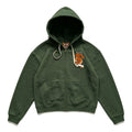 Embroidered Tiger ZIP Hoodie
