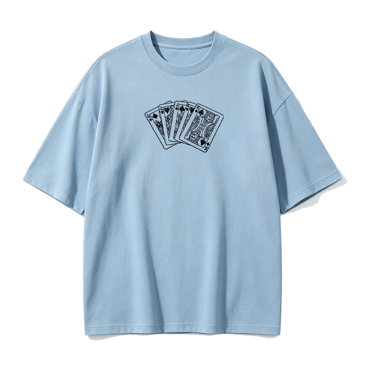 Embroidered Poker King T-shirt