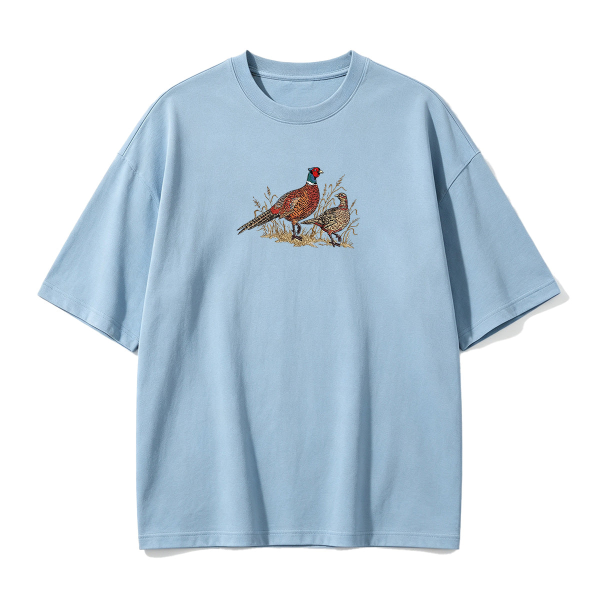 Embroidered Pheasant  T-shirt