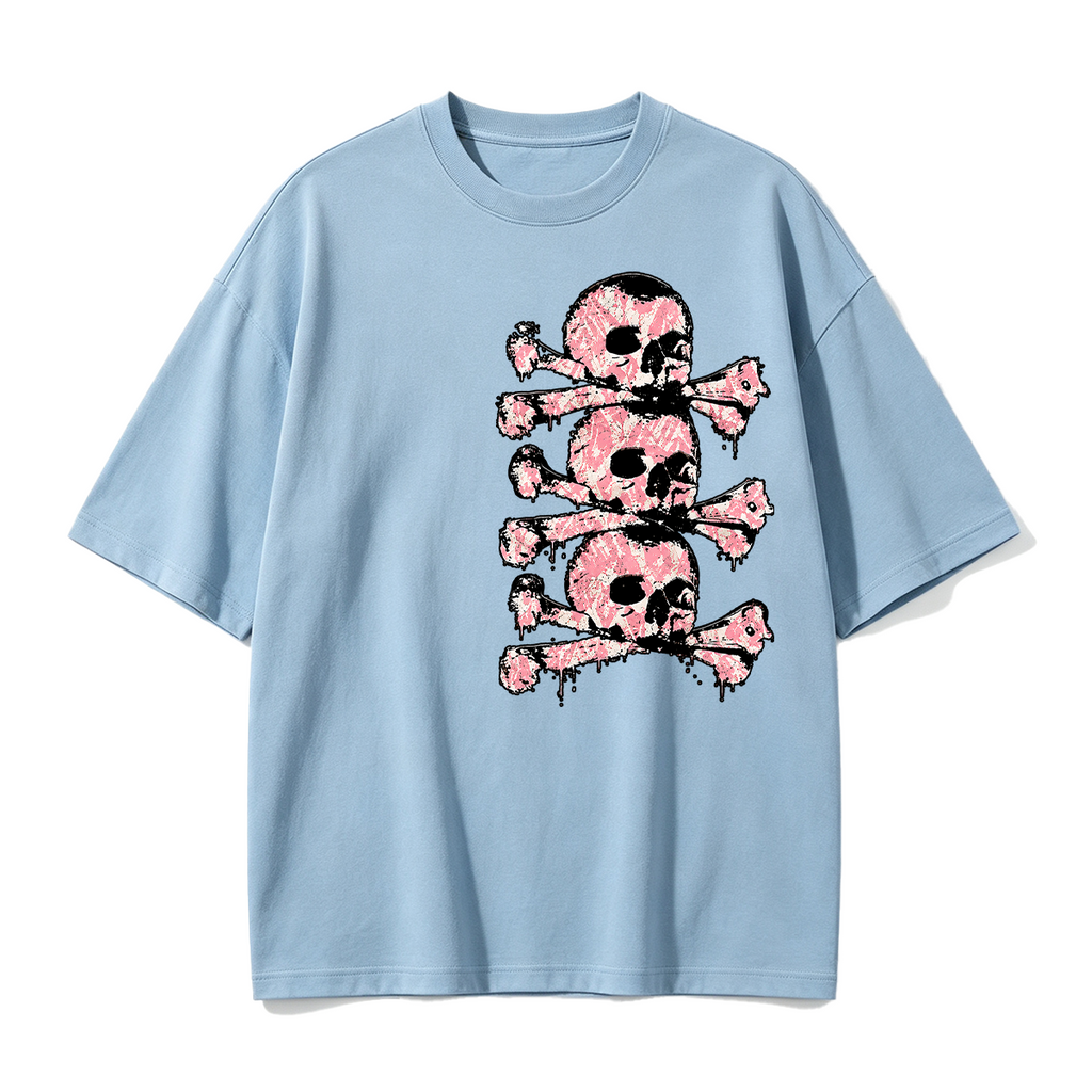 Y2k Skull Oversized T-shirt
