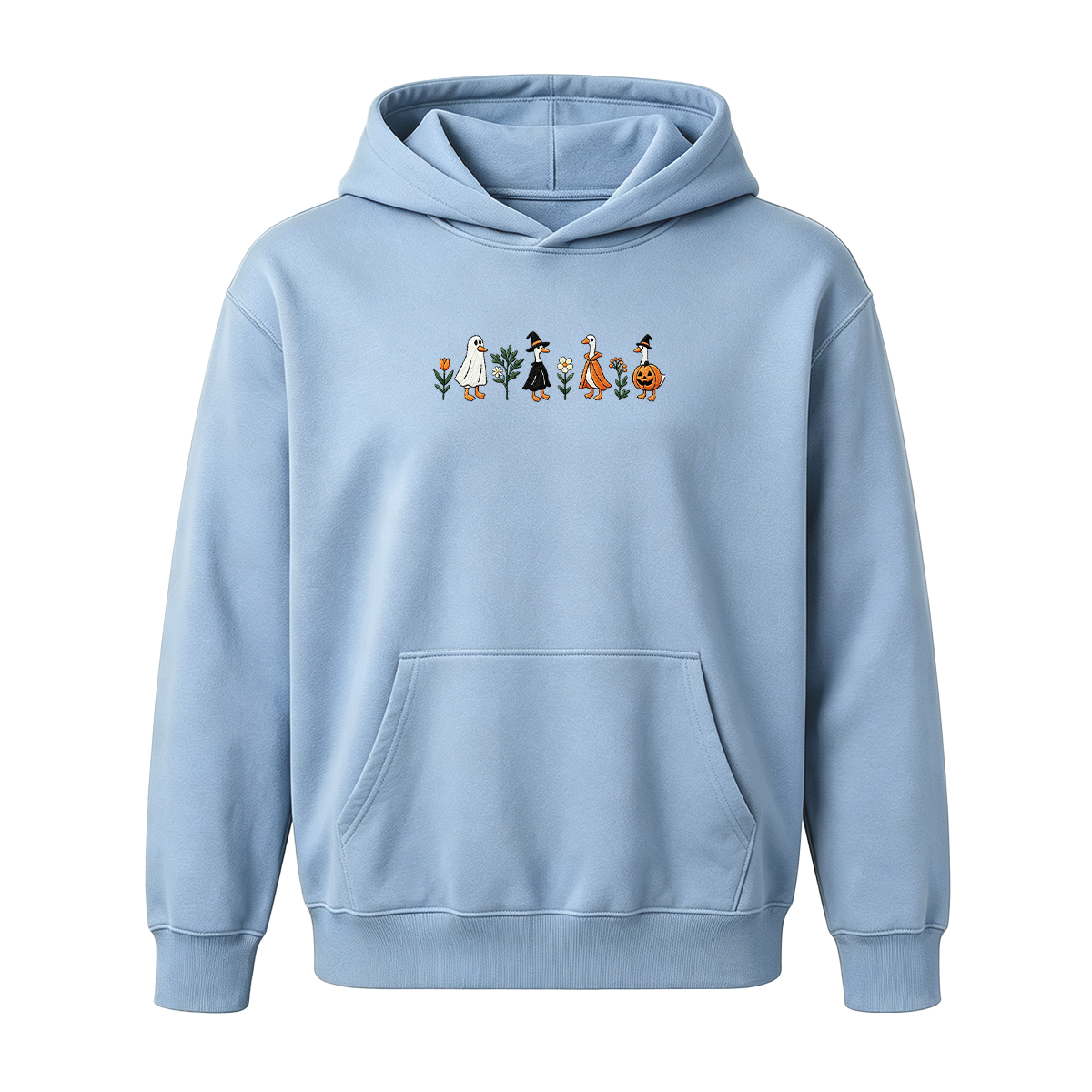 Embroidered Spooky Goose Halloween Hoodie