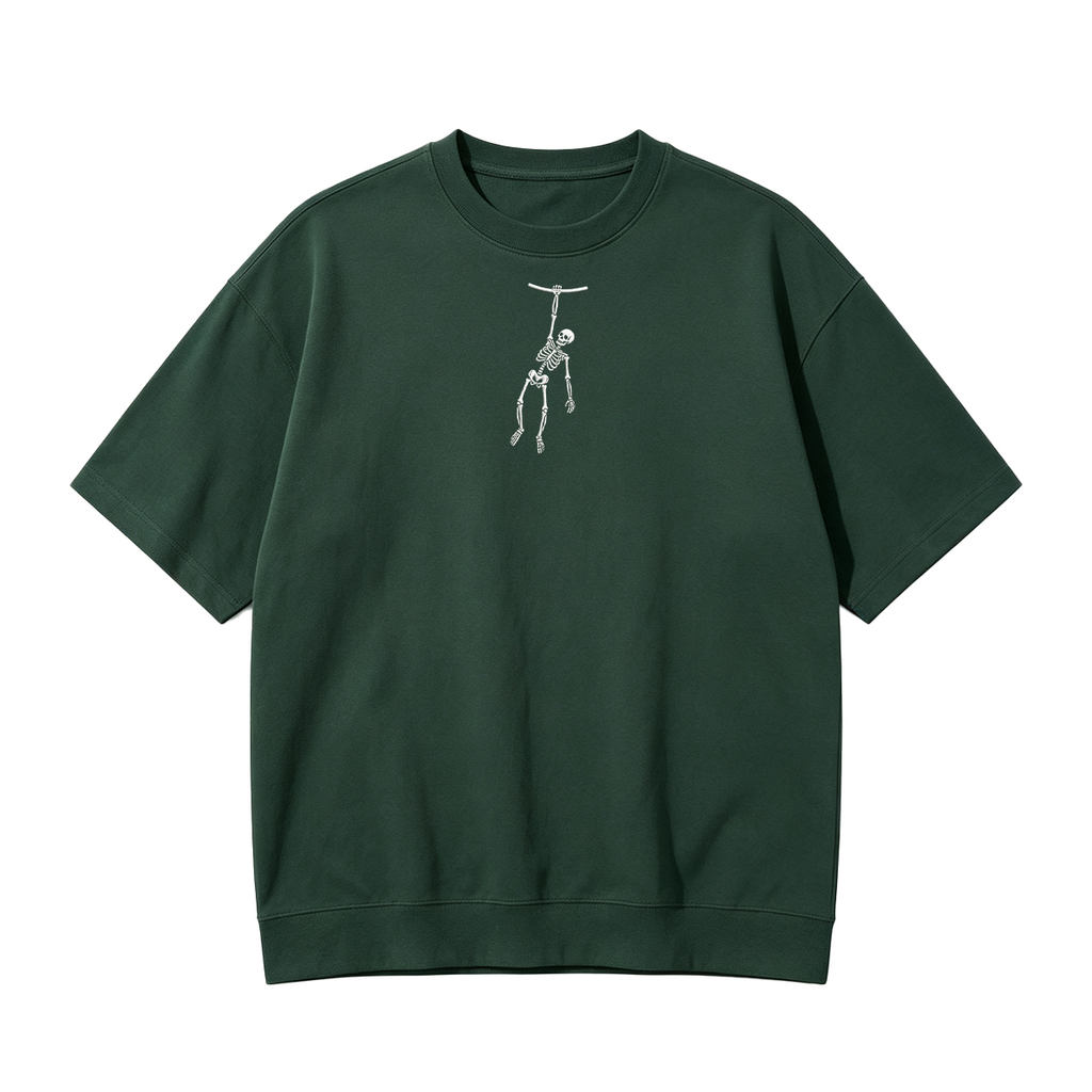 Spooky Season Skeleton Embroidered Halloween T-shirt
