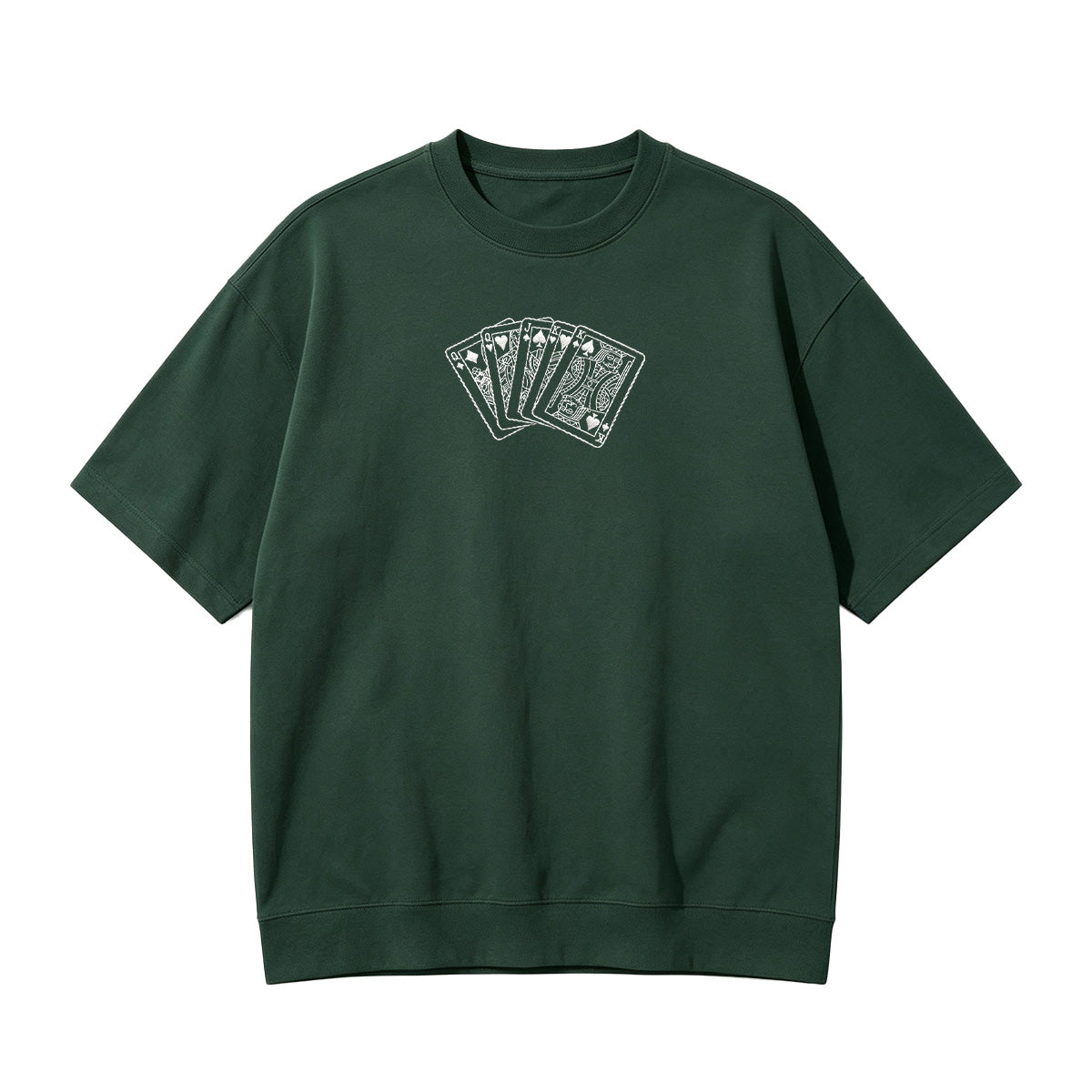 Embroidered Poker King T-shirt