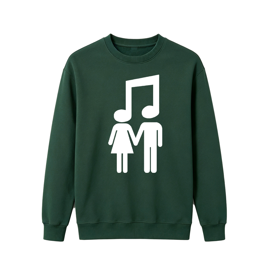 Music Note Couple Oversized T-shirt