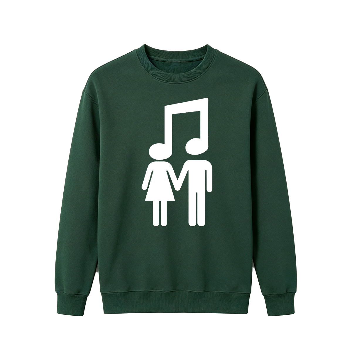 Music Note Couple Oversized T-shirt