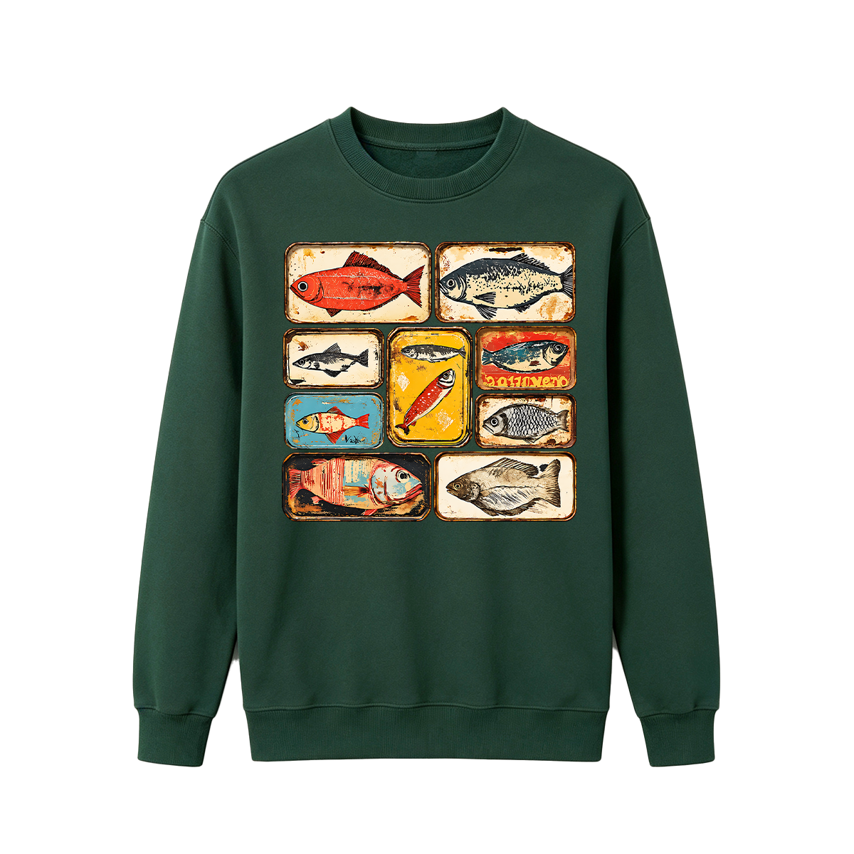 Vintage Tinned Fish Oversized T-shirt