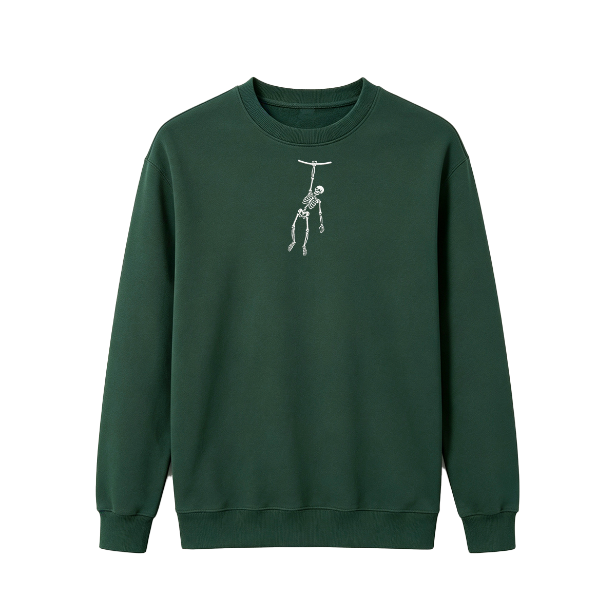 Spooky Season Skeleton Embroidered Halloween Sweatshirt