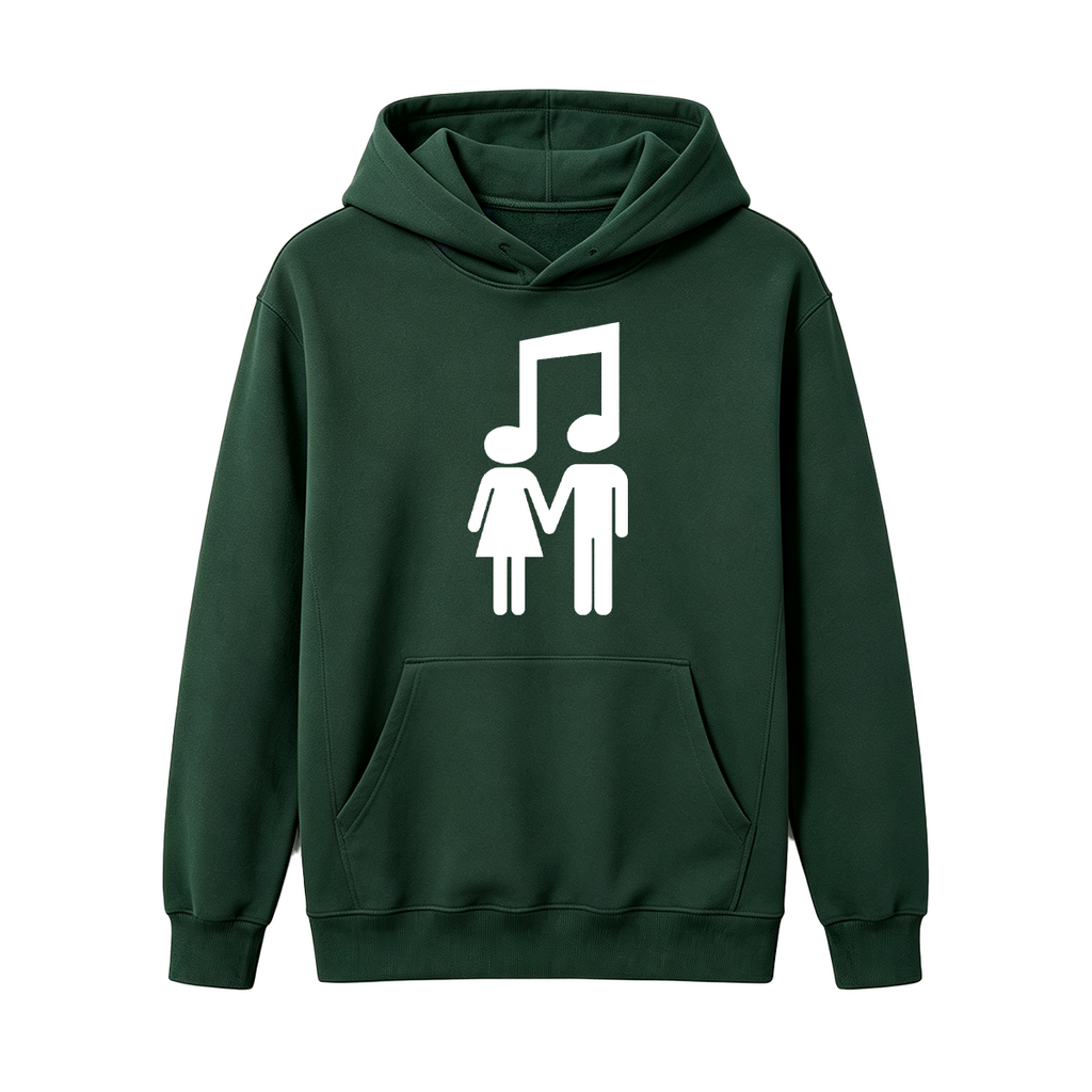 Music Note Couple Oversized T-shirt
