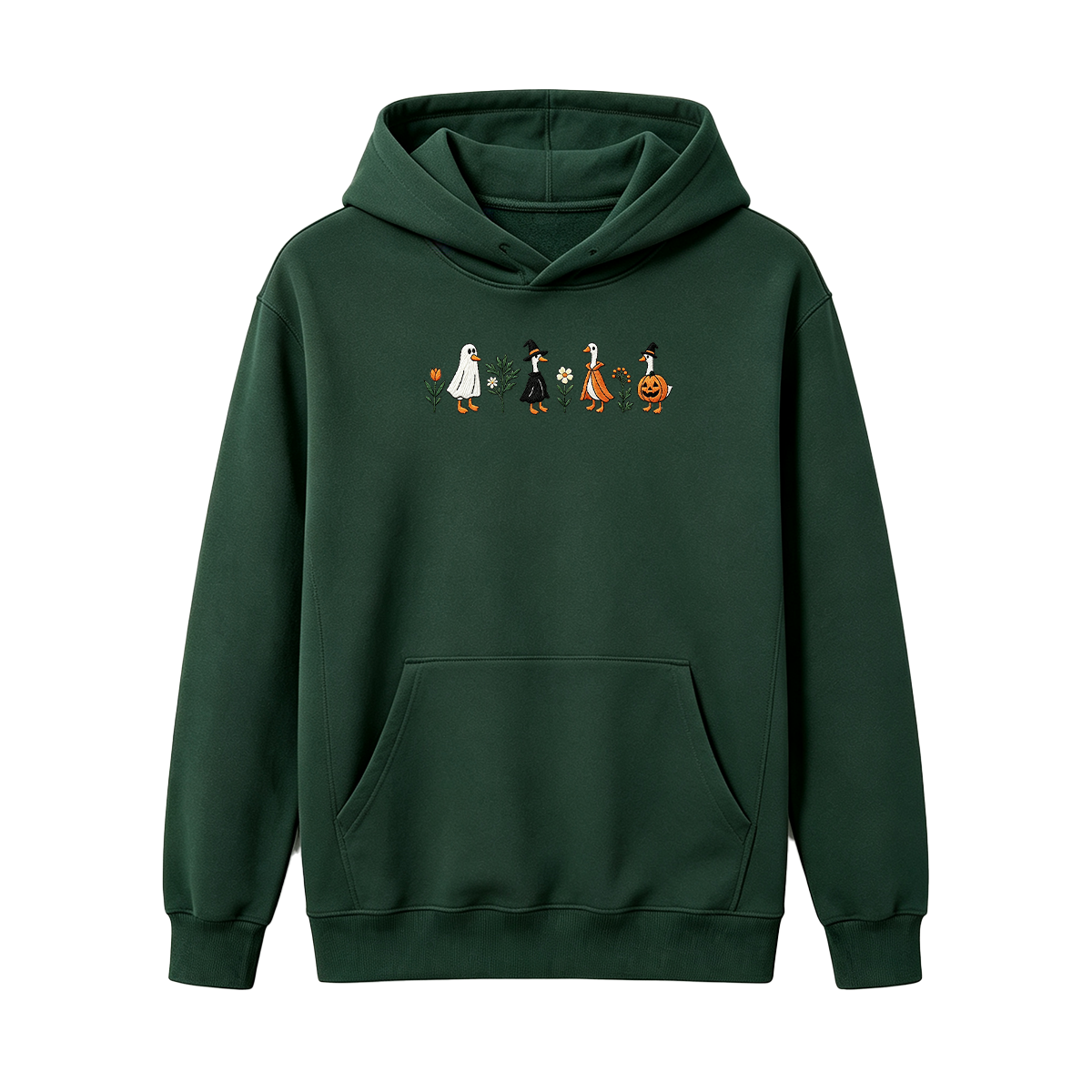 Embroidered Spooky Goose Halloween Hoodie