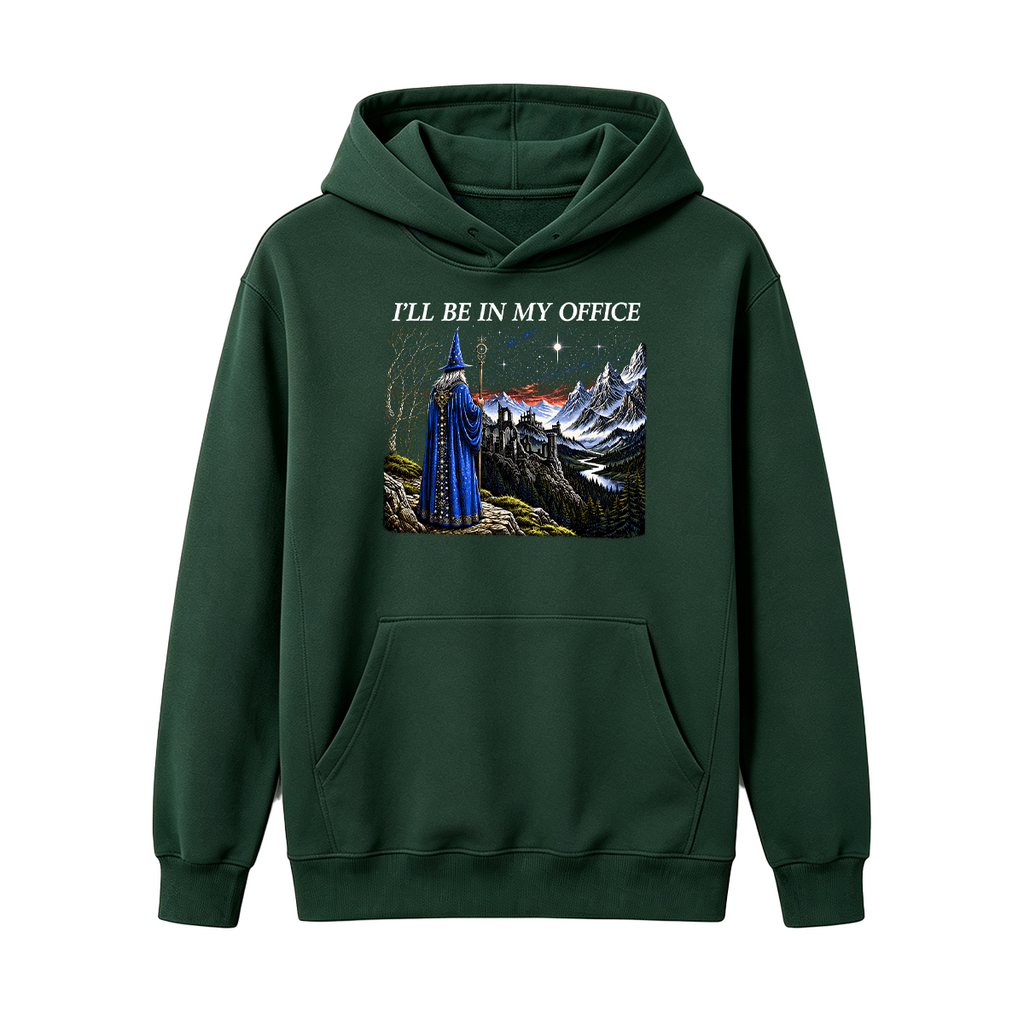 I'll Be In My Office Funny Wizard Fantasy Magic Oversized T-shirt