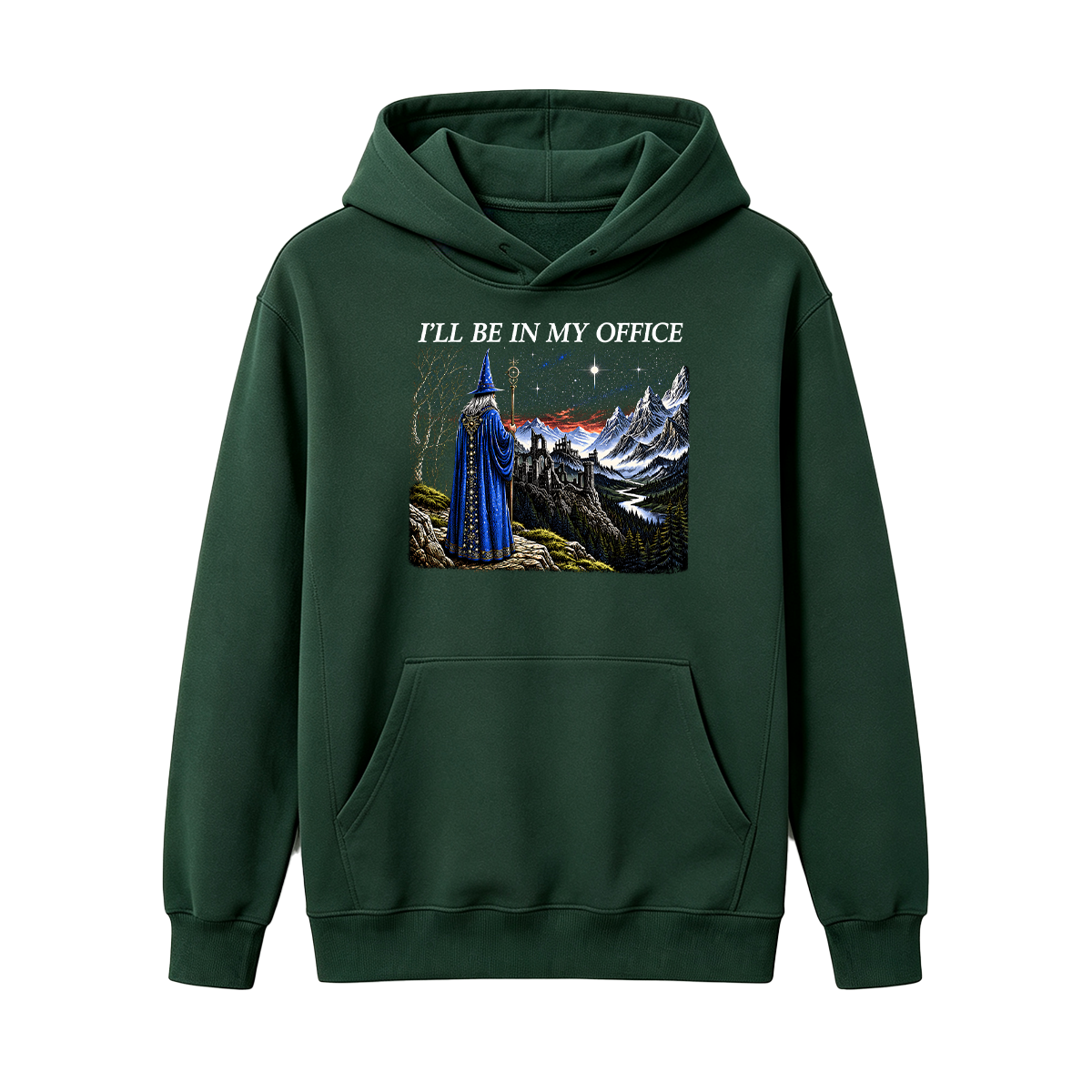 I'll Be In My Office Funny Wizard Fantasy Magic Oversized T-shirt