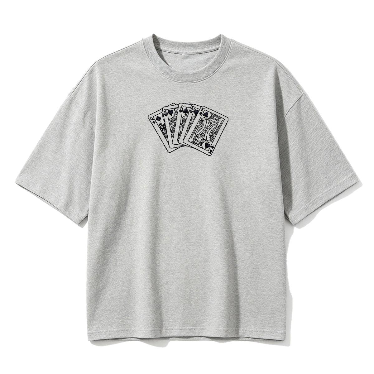 Embroidered Poker King T-shirt