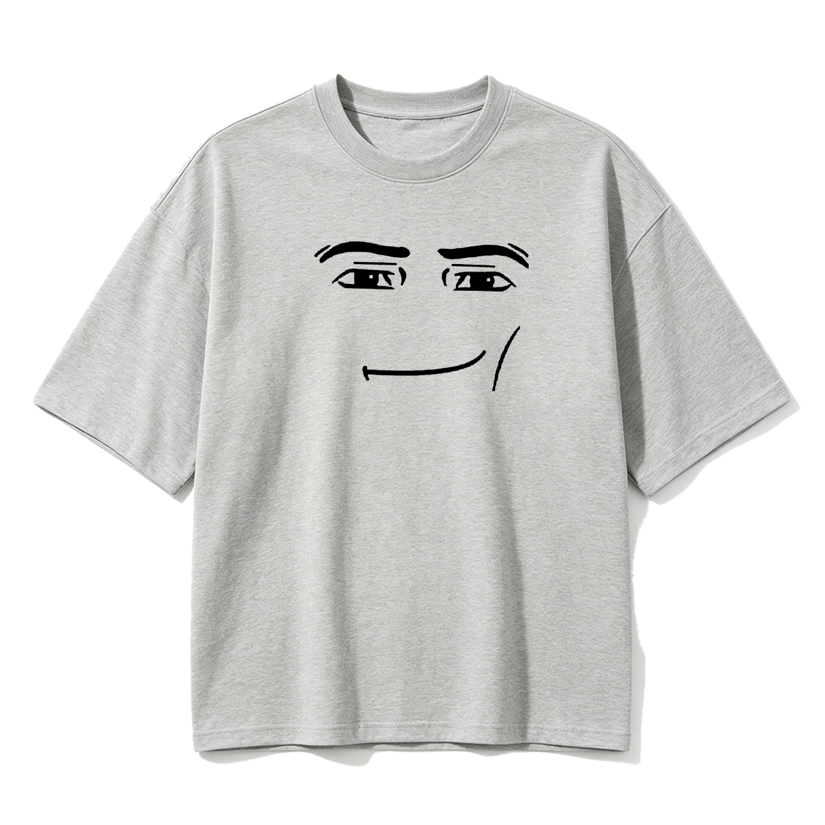 Roblox Man Face Cotton Oversized T-shirt