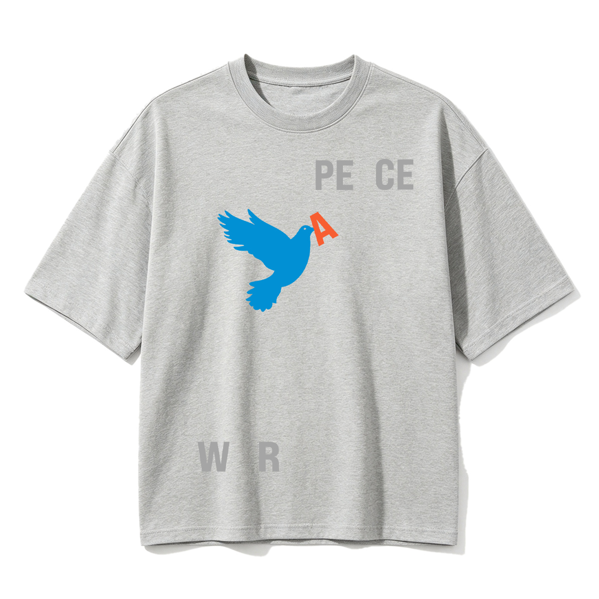 Peace & War Cotton Oversized T-shirt