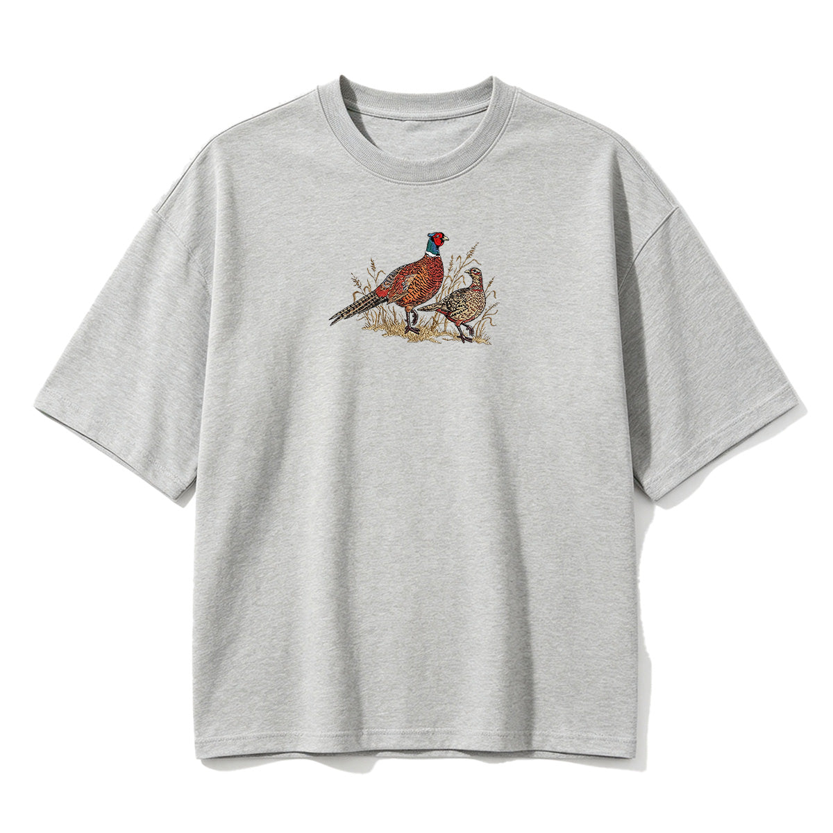 Embroidered Pheasant  T-shirt