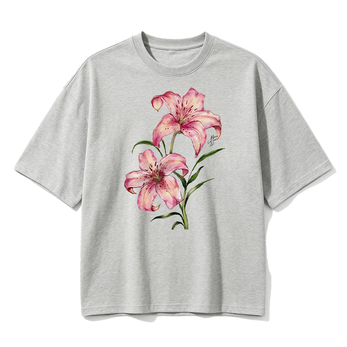Watercolor lily flowers T-shirt