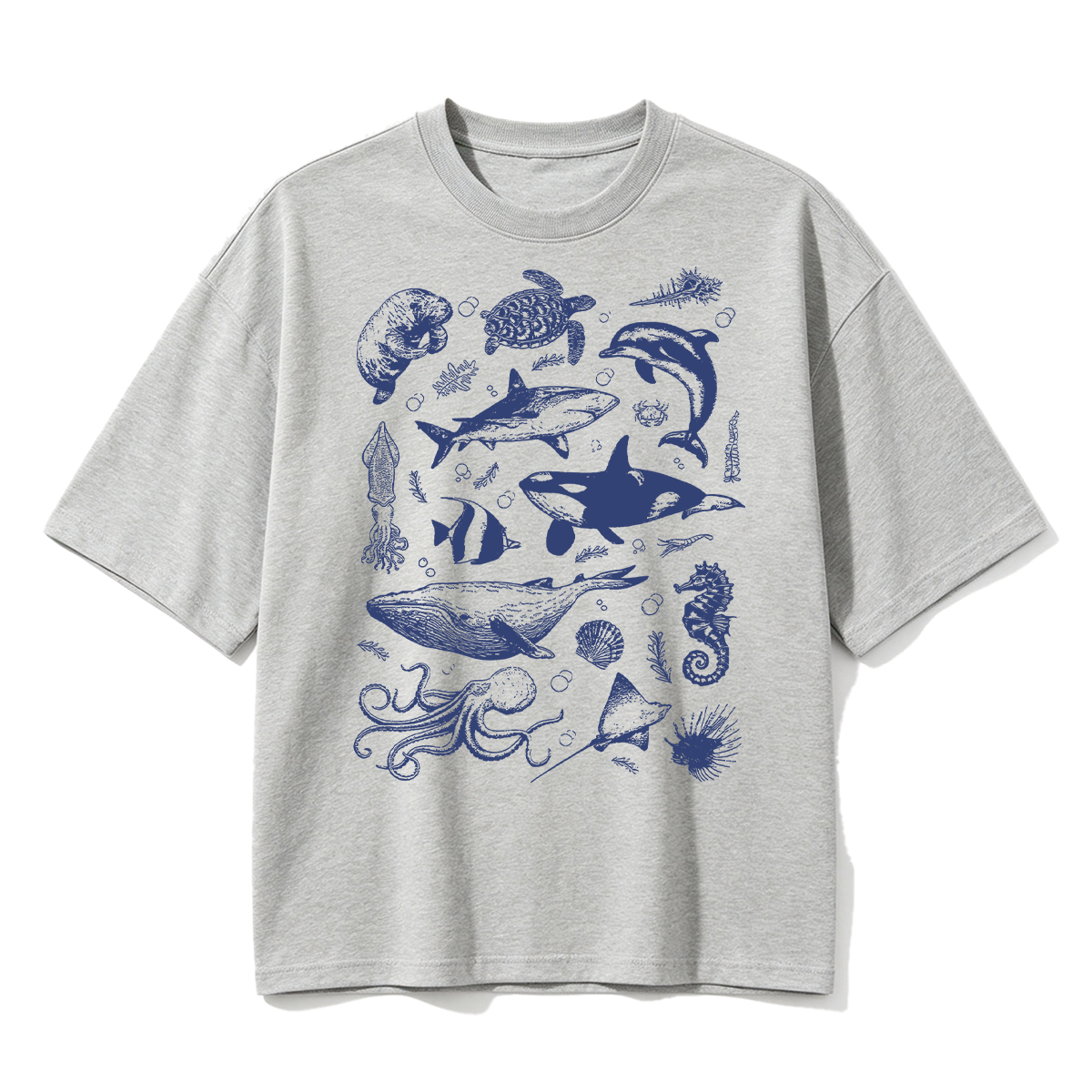 Shark Species Marine Biology Ocean Animal  Oversized T-shirt