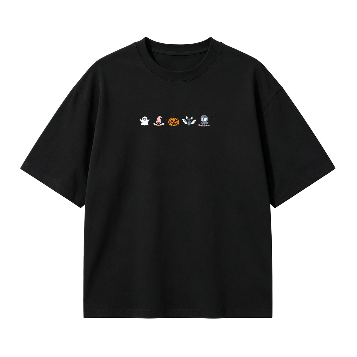 Embroidered Halloween  T-shirt