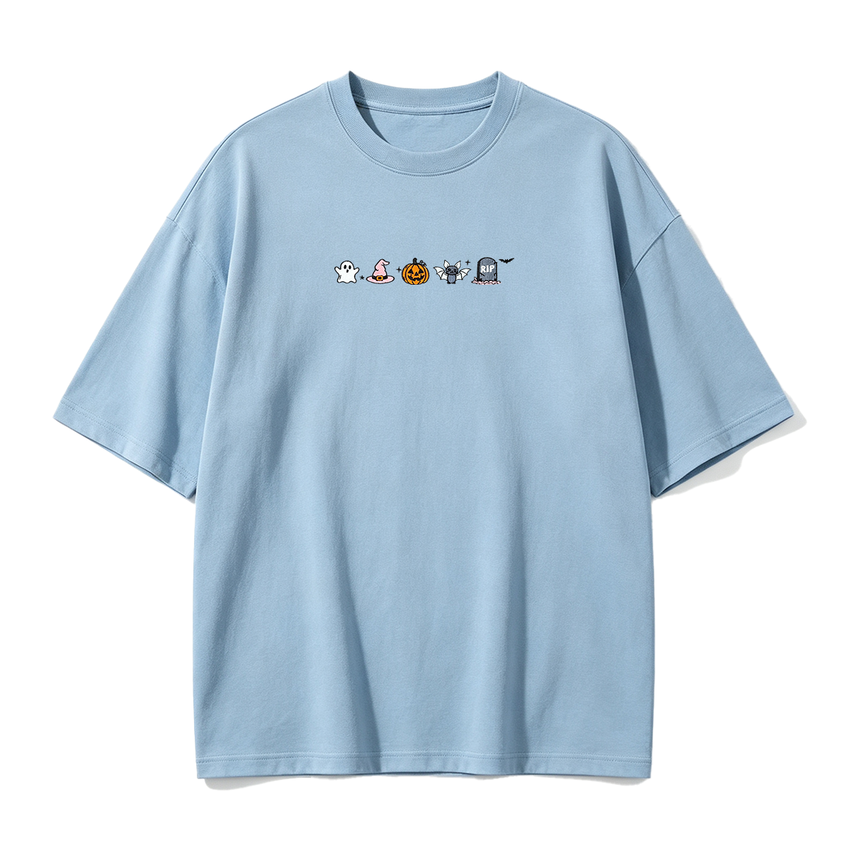 Embroidered Halloween  T-shirt