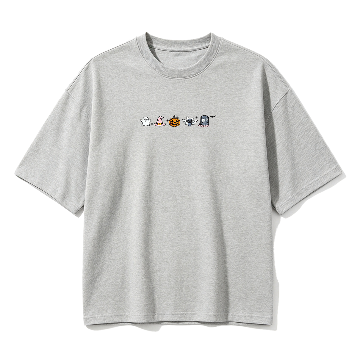 Embroidered Halloween  T-shirt