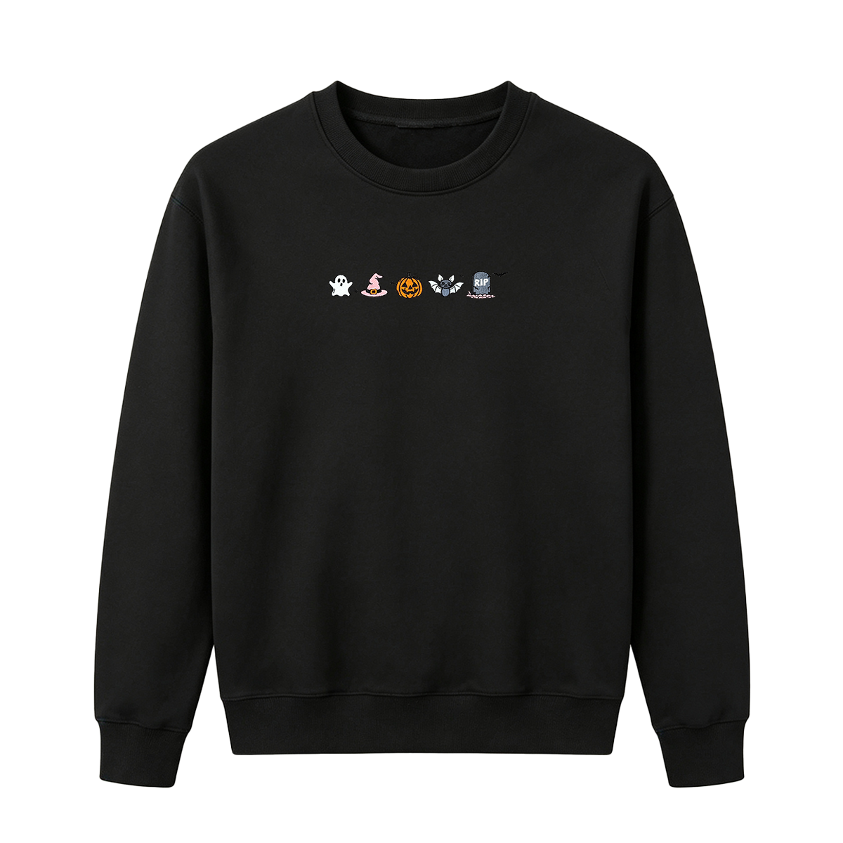 Embroidered Halloween Sweatshirt