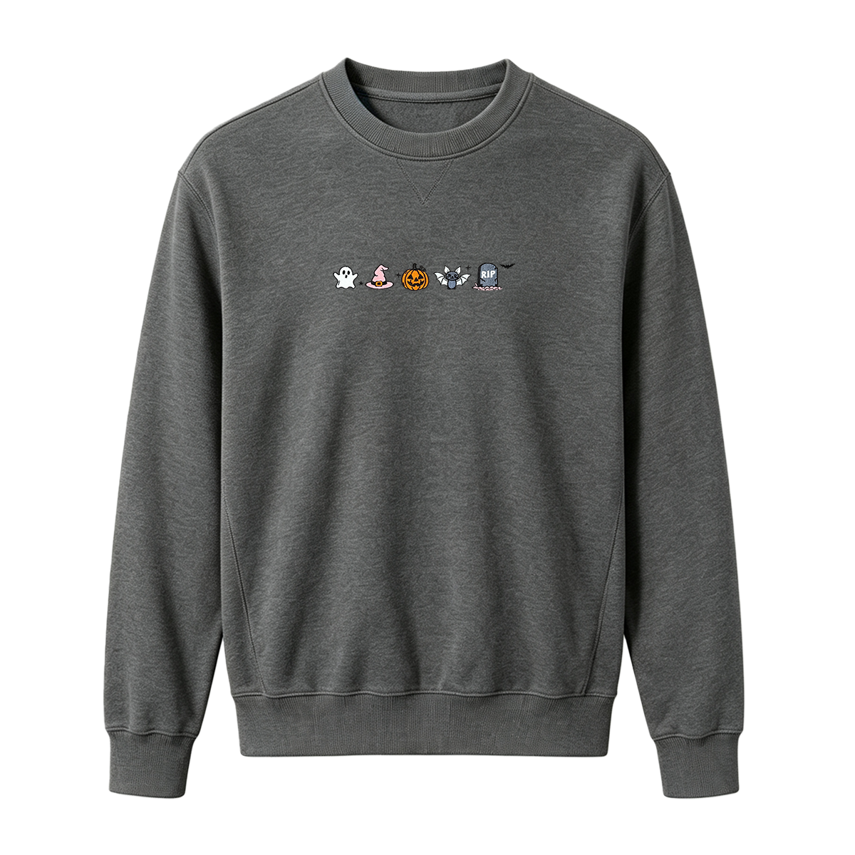 Embroidered Halloween Sweatshirt
