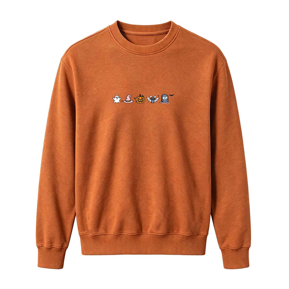 Embroidered Halloween Sweatshirt