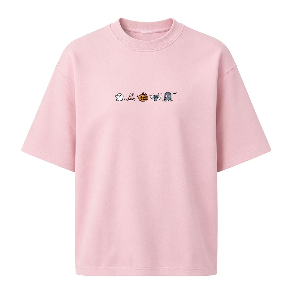 Embroidered Halloween  T-shirt