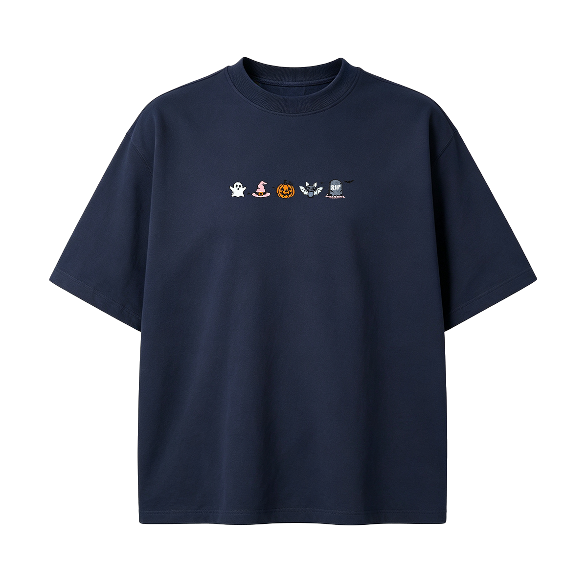 Embroidered Halloween  T-shirt
