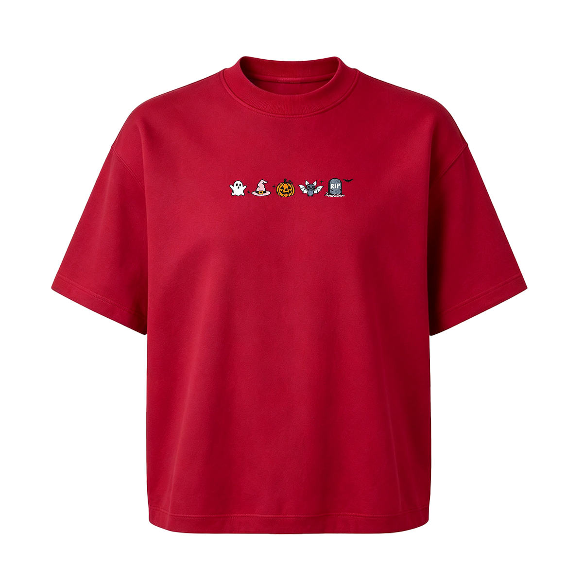 Embroidered Halloween  T-shirt