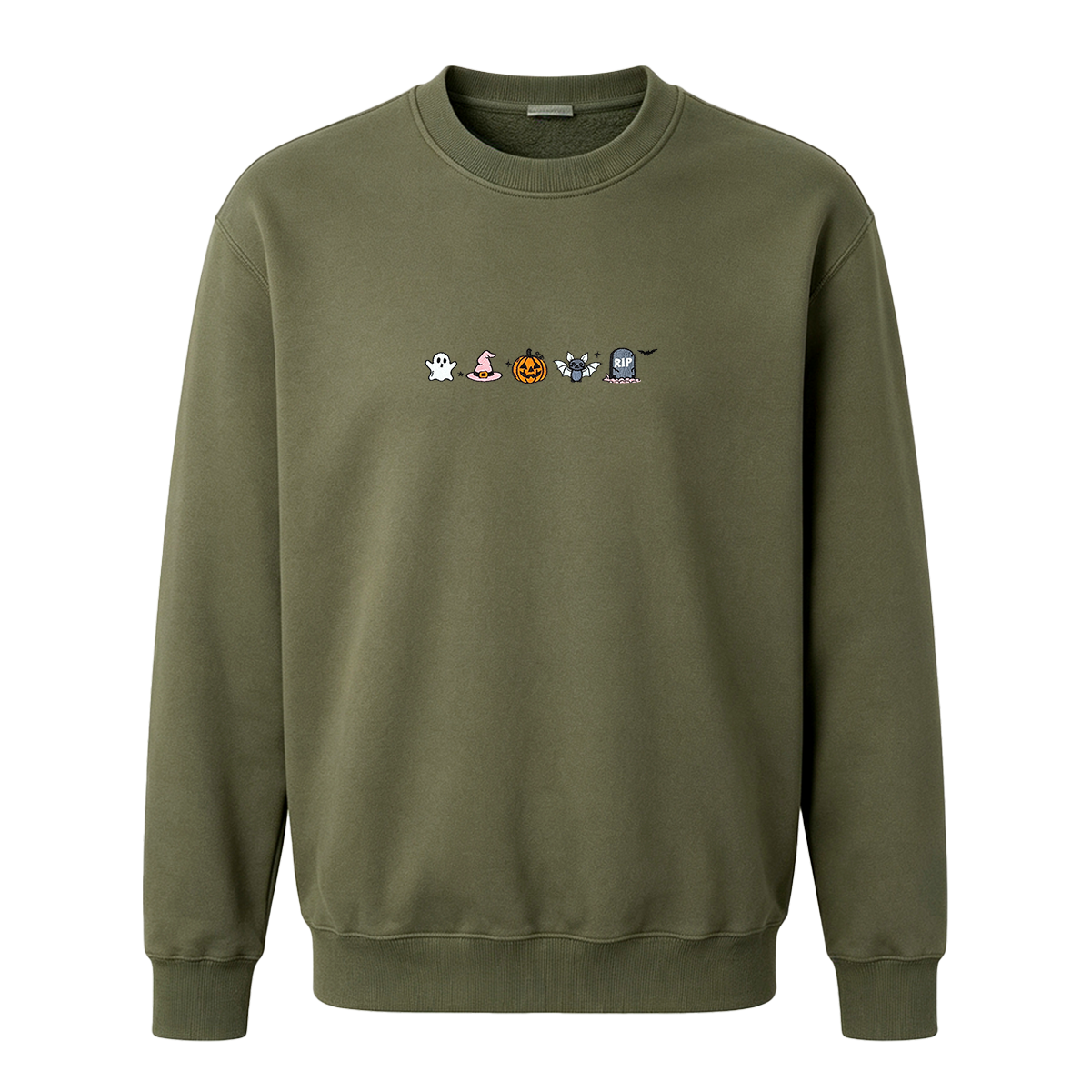 Embroidered Halloween Sweatshirt