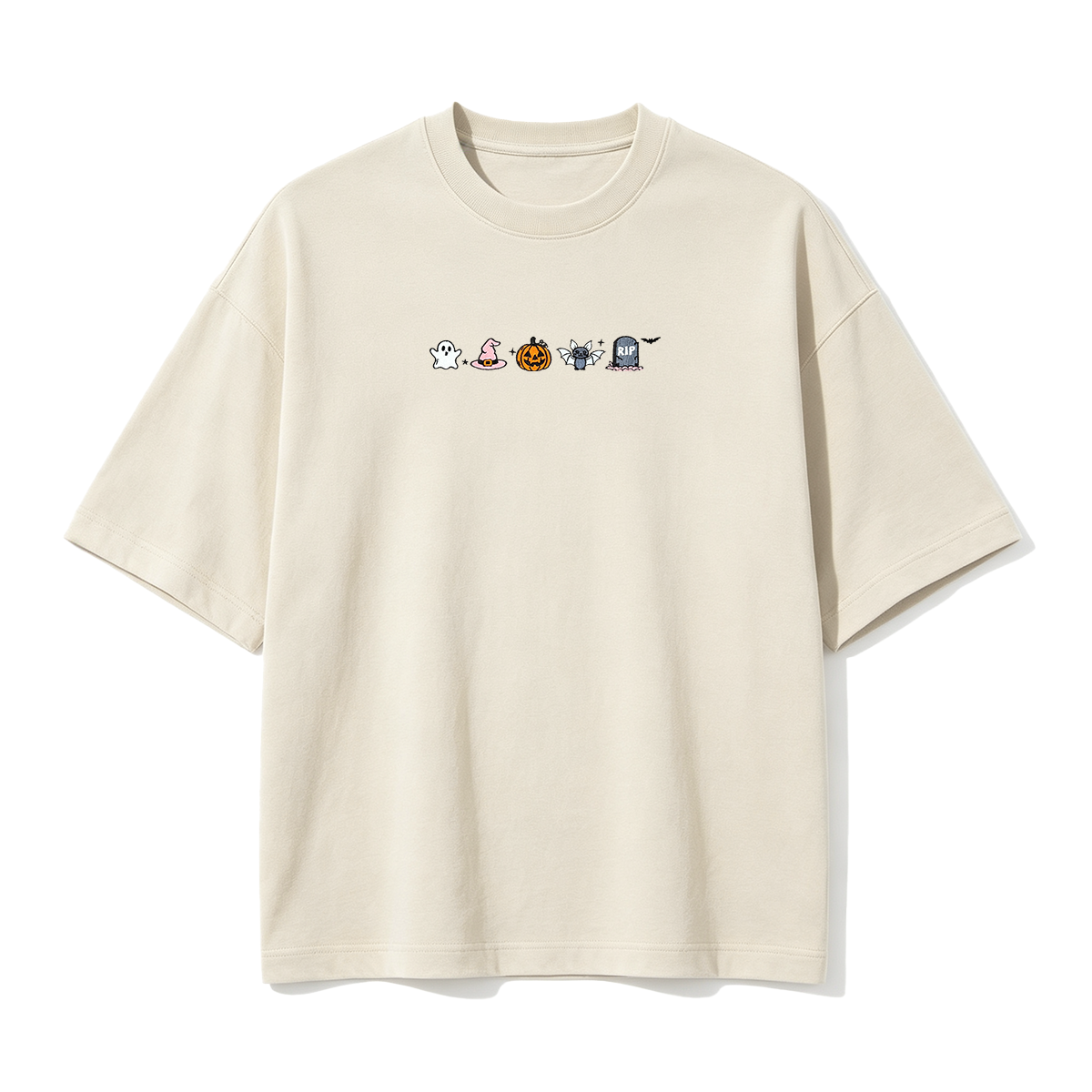 Embroidered Halloween  T-shirt