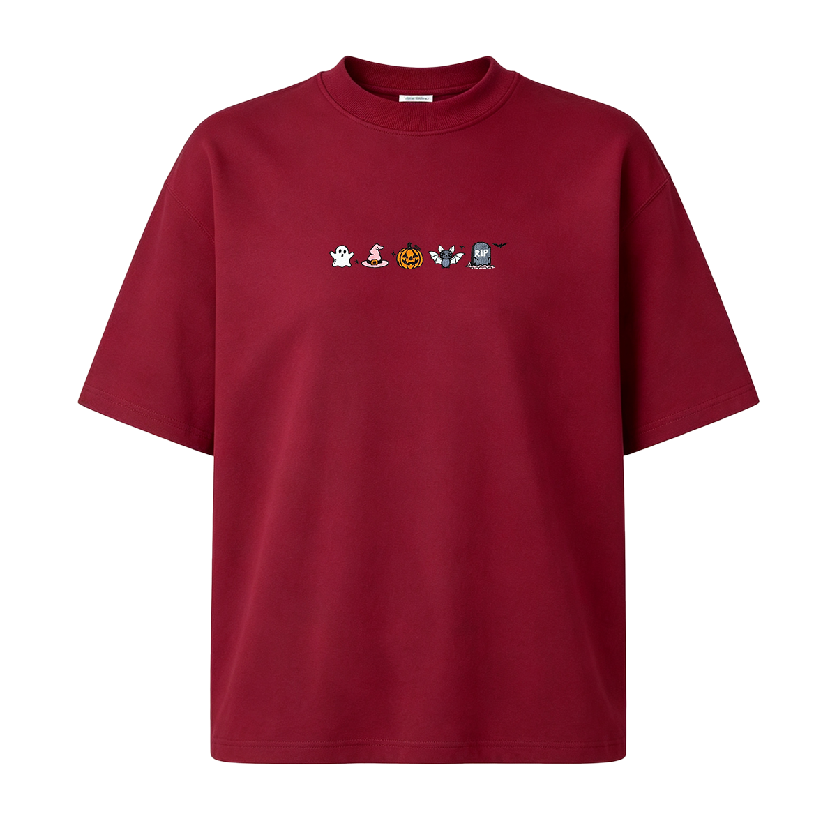 Embroidered Halloween  T-shirt