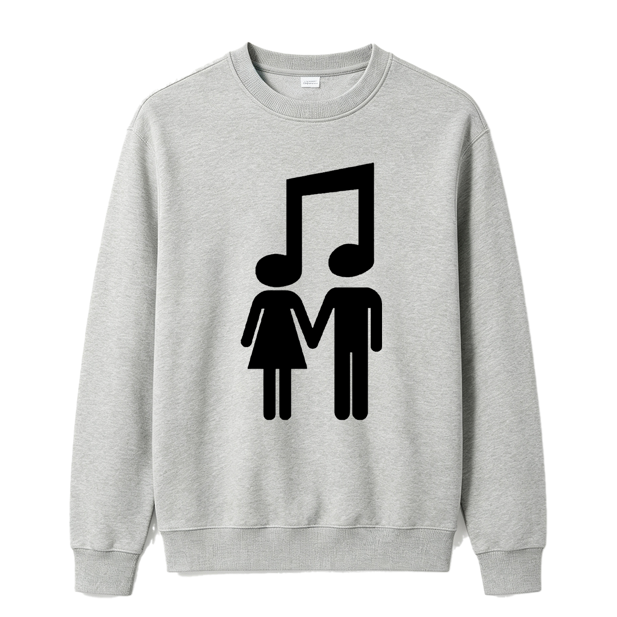 Music Note Couple Oversized T-shirt