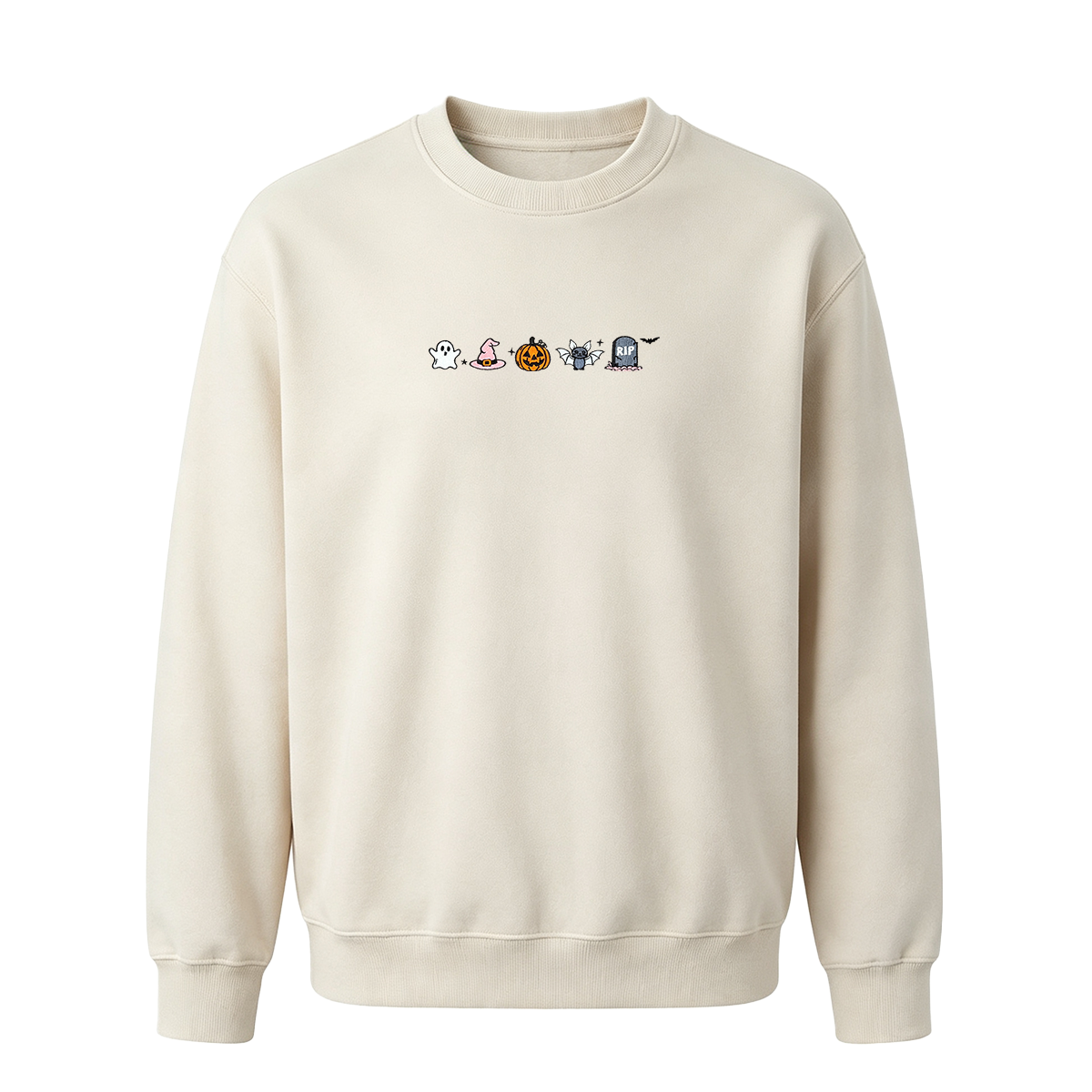 Embroidered Halloween Sweatshirt