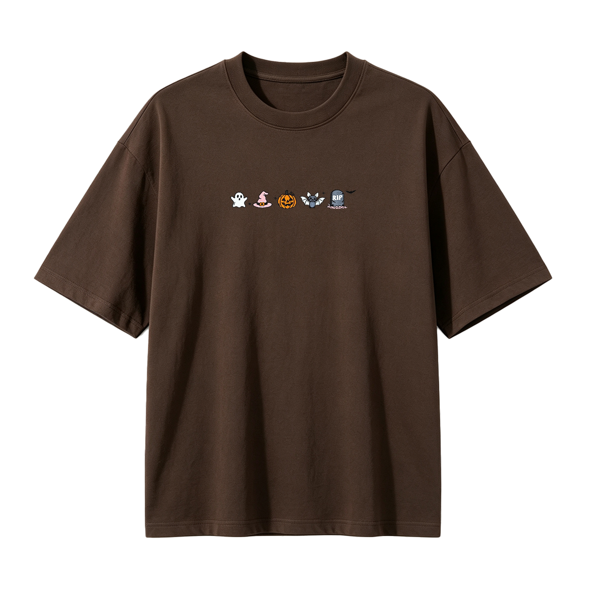 Embroidered Halloween  T-shirt