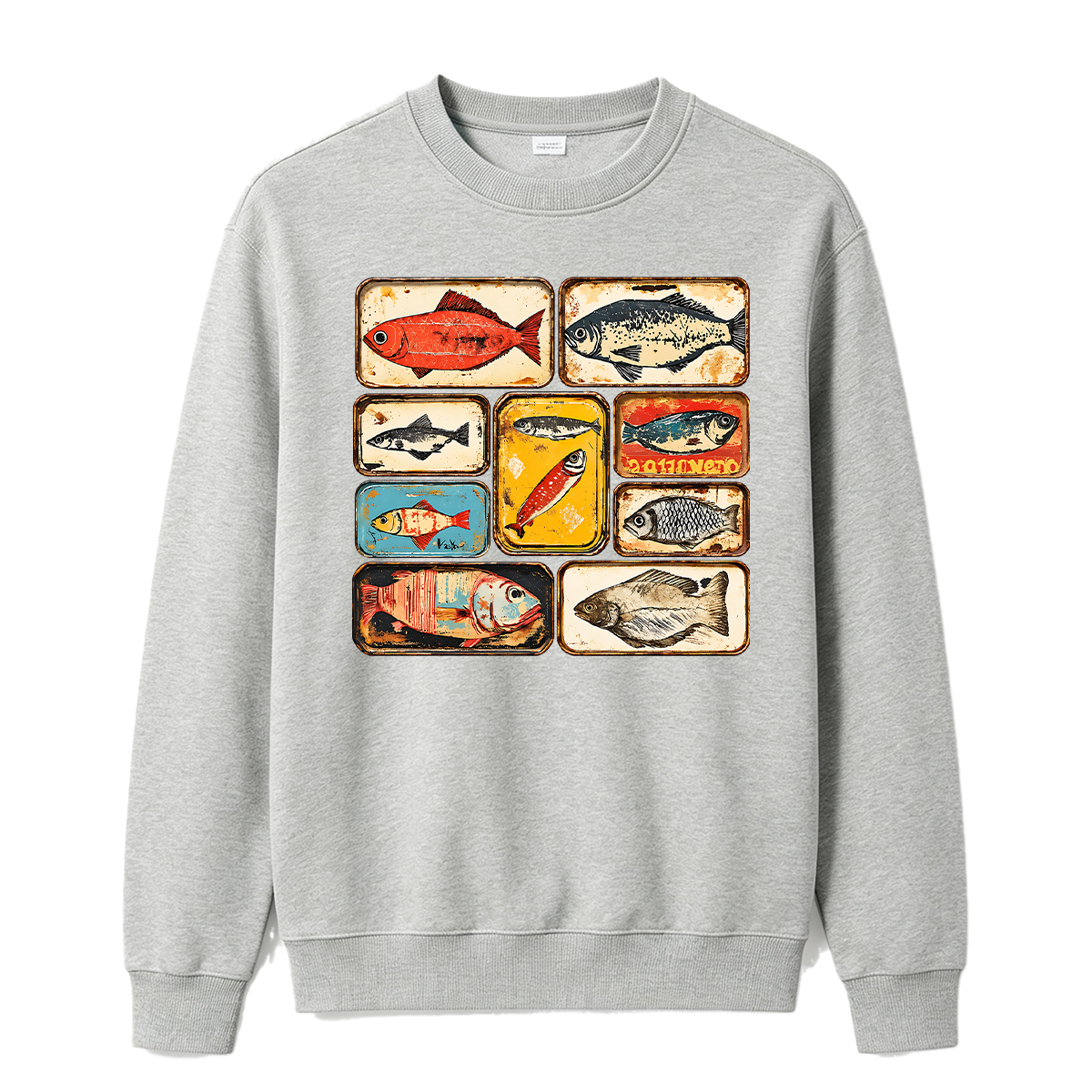 Vintage Tinned Fish Oversized T-shirt