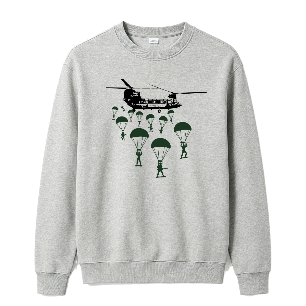 Paratroopers With Chinook Helicopter Oversized T-shirt