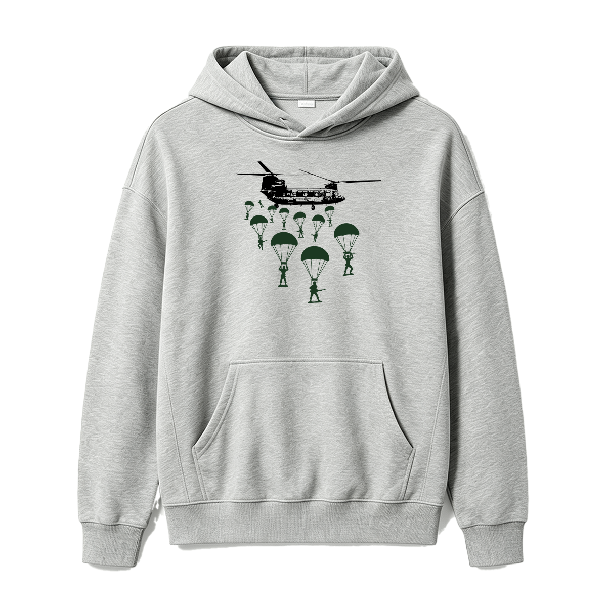 Paratroopers With Chinook Helicopter Oversized T-shirt
