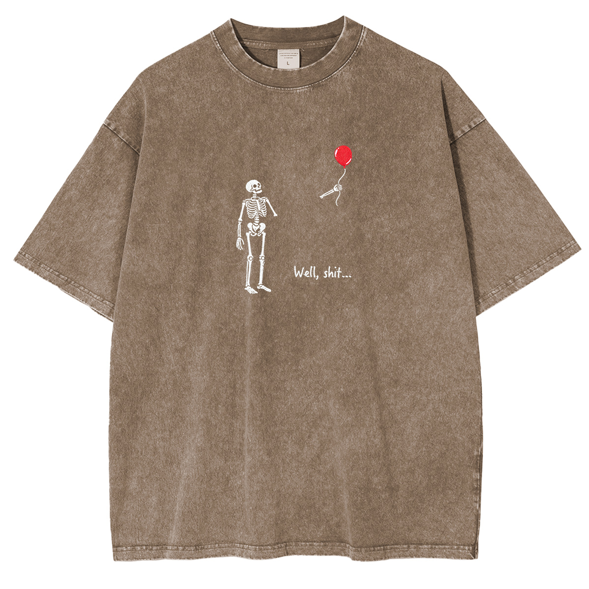 Embroidered Halloween  Weashed Shrit