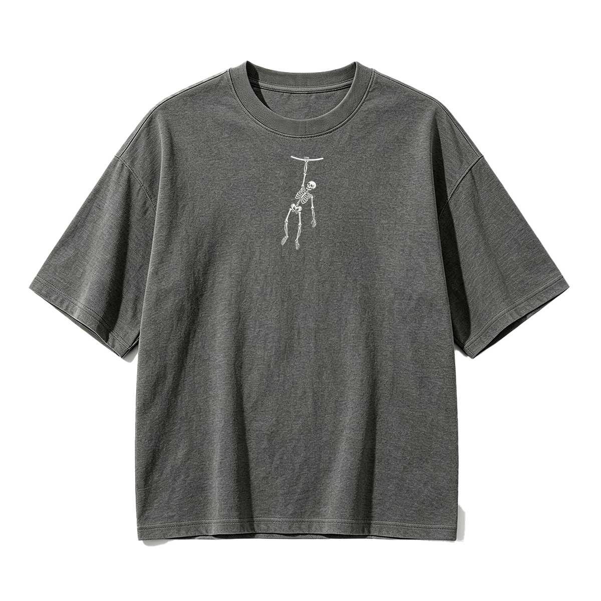 Spooky Season Skeleton Embroidered Halloween T-shirt