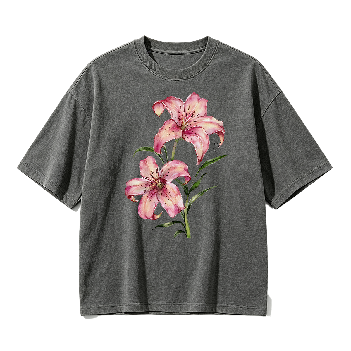 Watercolor lily flowers T-shirt