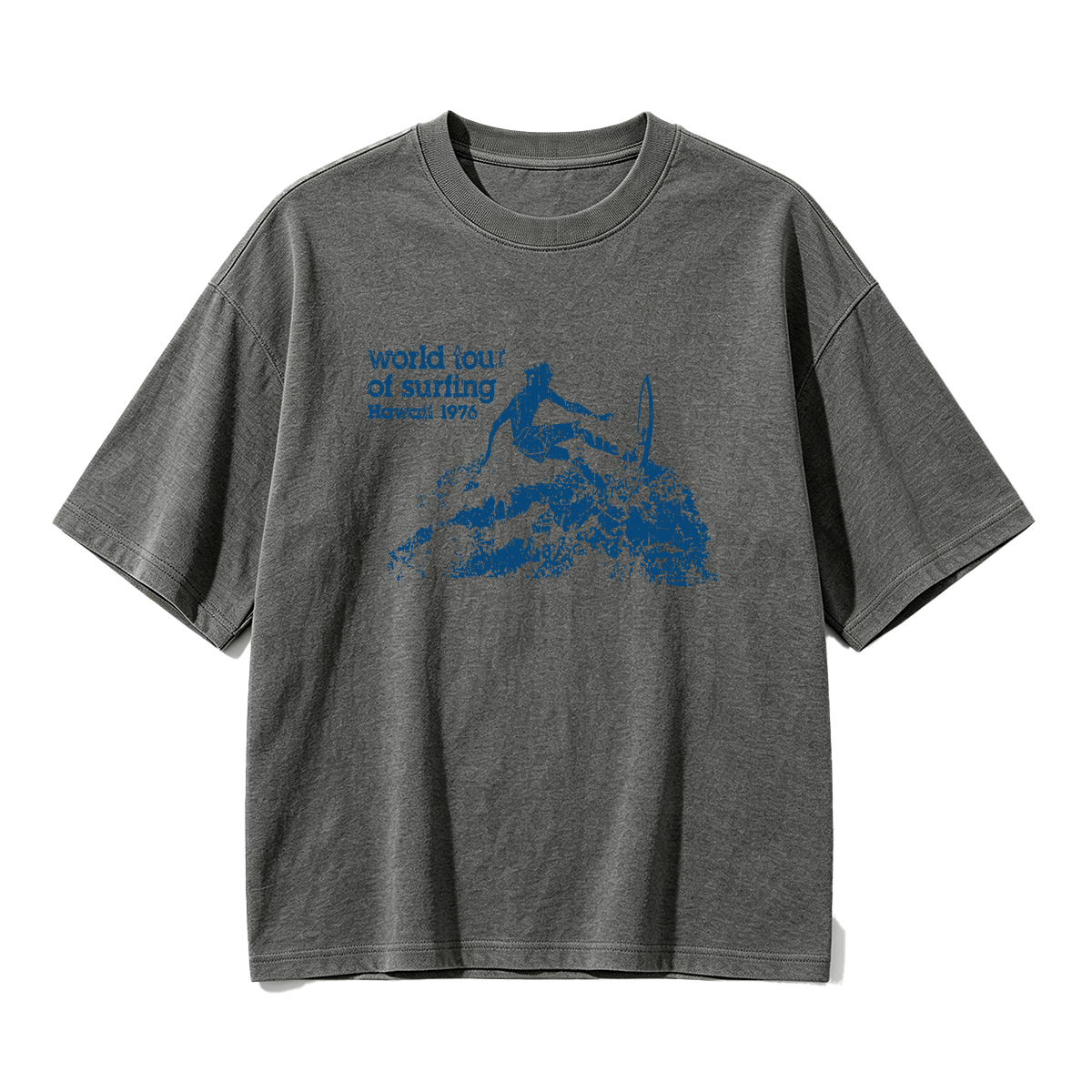 world tour of surfing Hawaii 1976 T-shirt