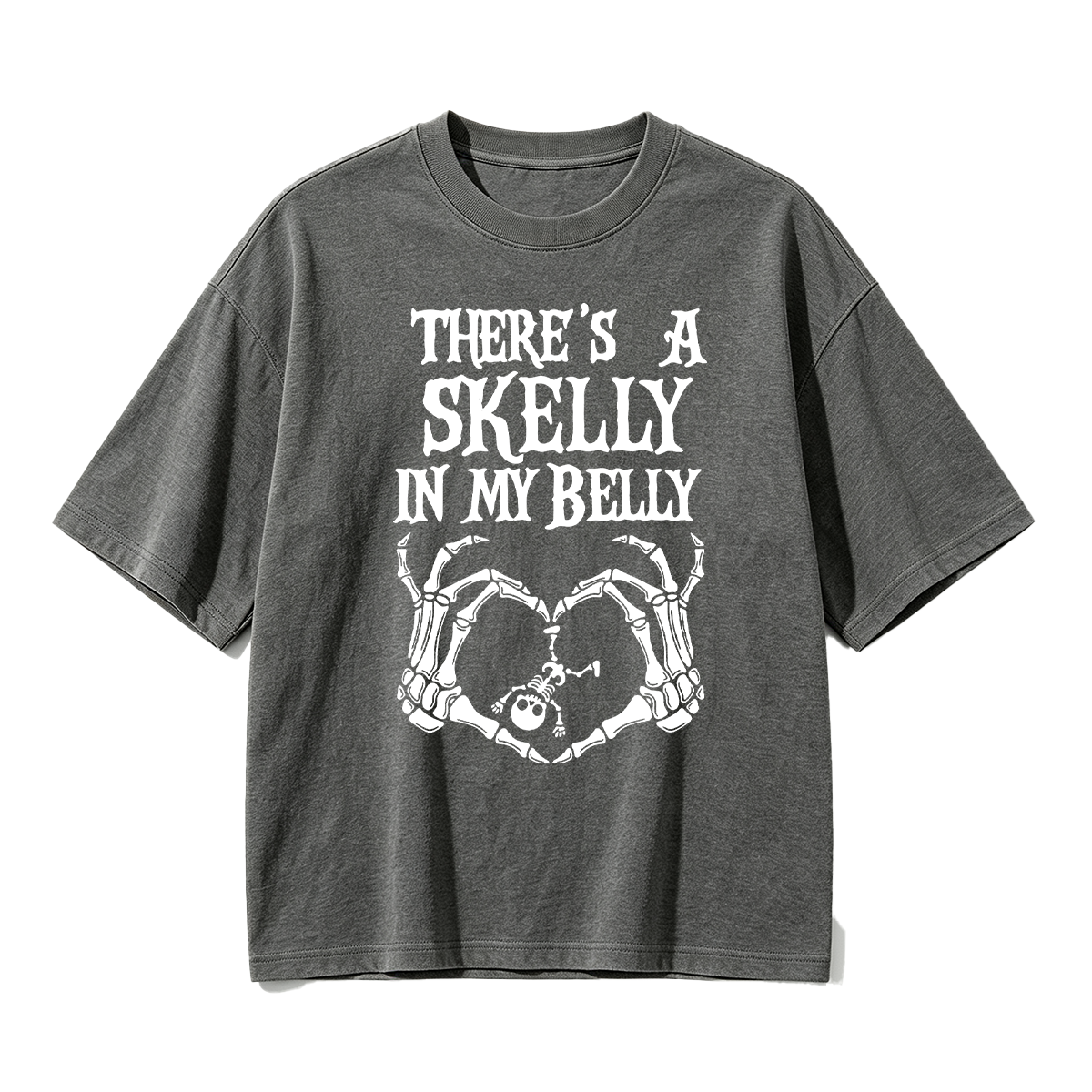 There's Skelly in My Belly Halloween T-shirt