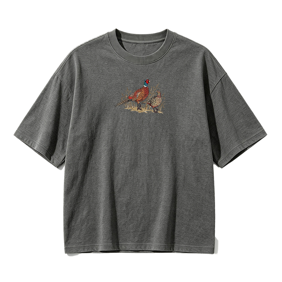 Embroidered Pheasant  T-shirt