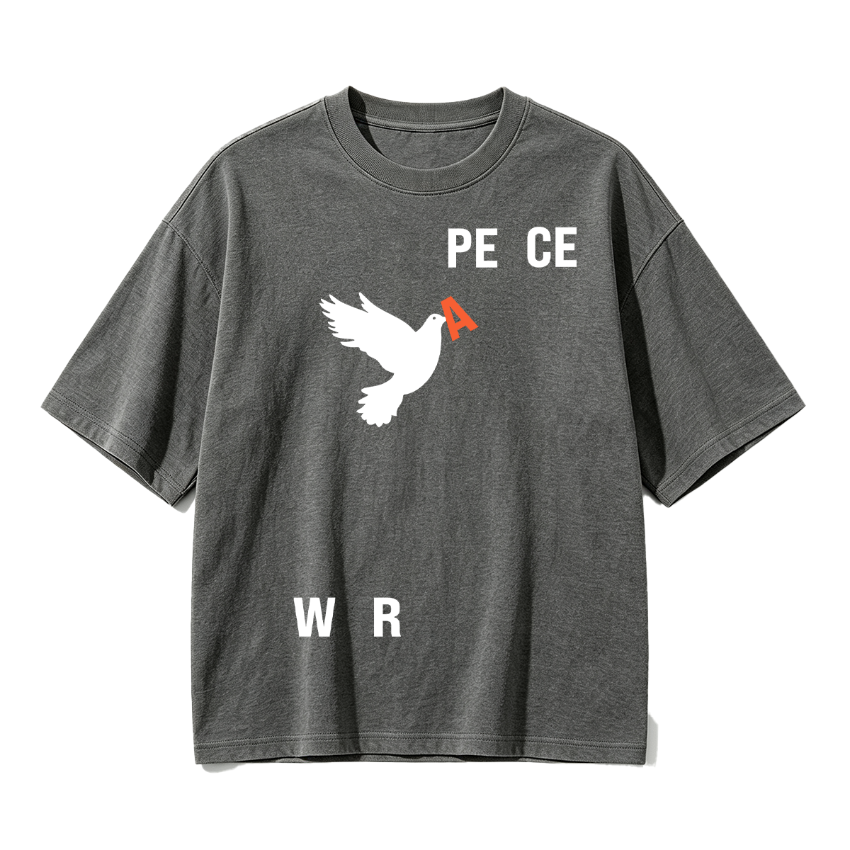 Peace & War Cotton Oversized T-shirt