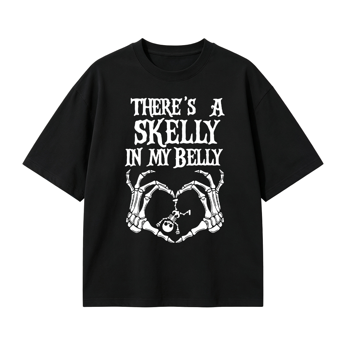 There's Skelly in My Belly Halloween T-shirt