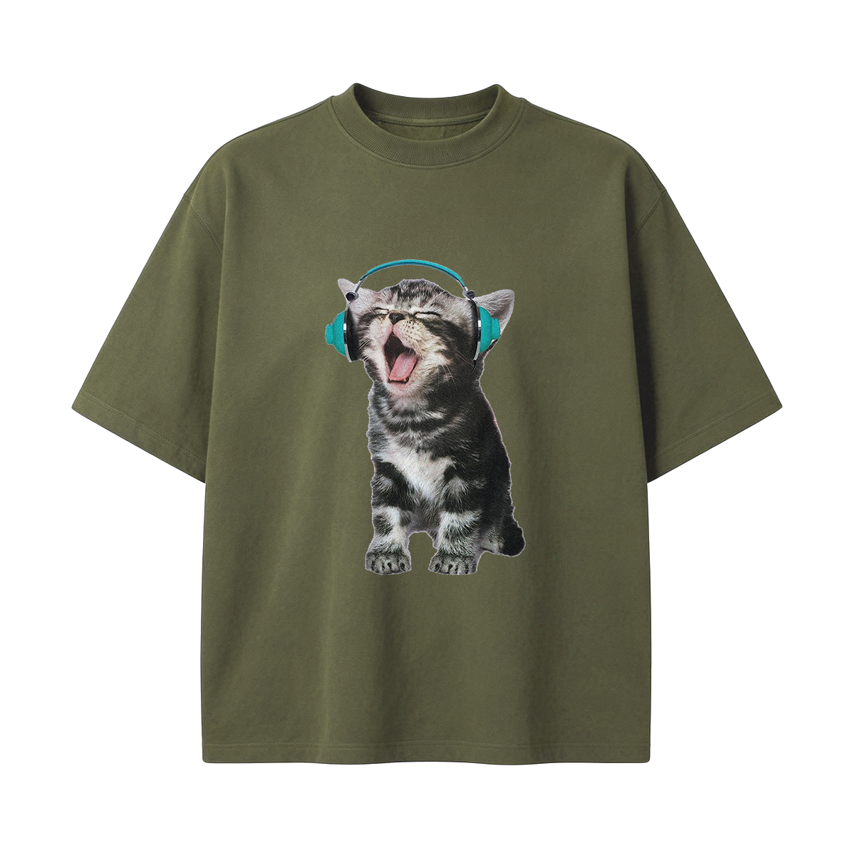 Rock Out Kitty Vintage Oversized T-shirt