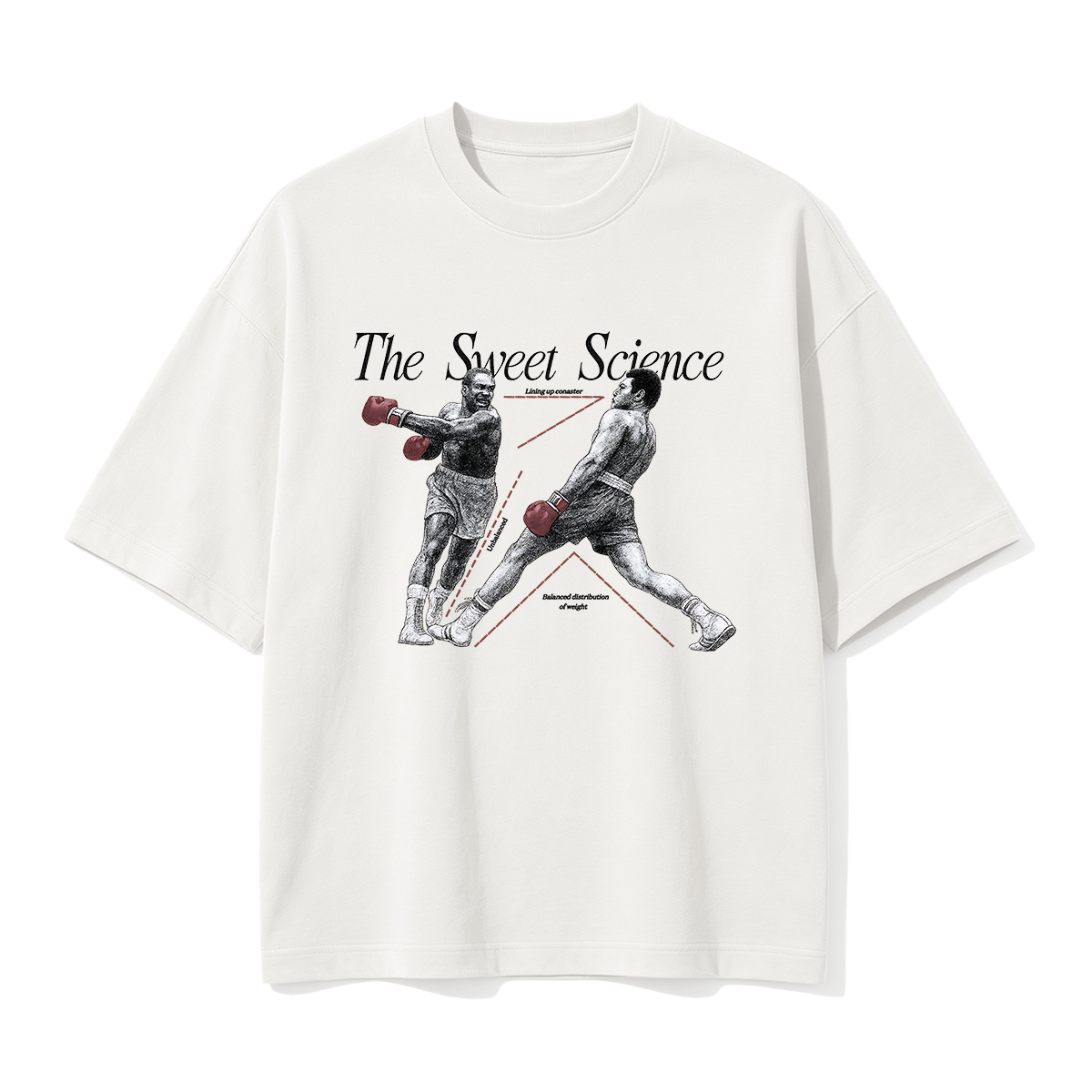 The Sweet Science Boxing Diagram T-shirt