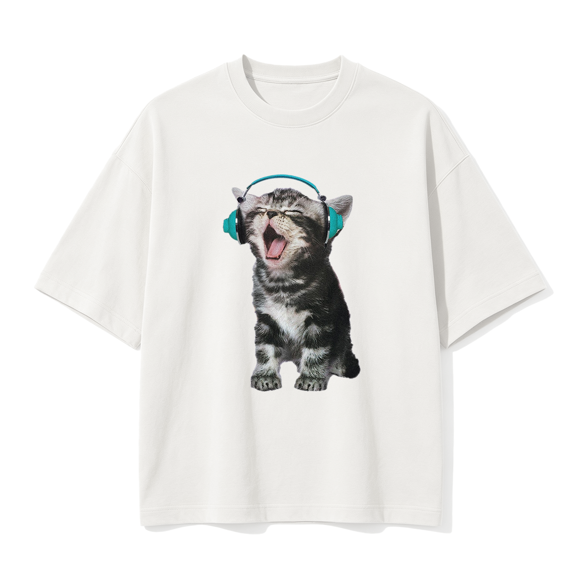 Rock Out Kitty Vintage Oversized T-shirt